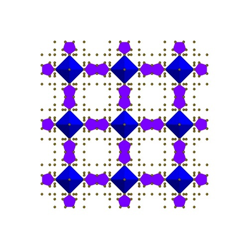 Porphyrin Crystal Complex: Octahedron view