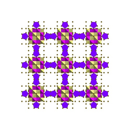 Porphyrin Crystal Complex: Star Tetrahedron and Cuboctahedron view
